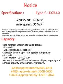 Lenovo Ổ đĩa flash USB SX1PRO 32GB/64GB/128GB USB3.2 tốc độ cao, phù hợp để lưu trữ tập tin, video và ảnh, nhỏ gọn và dễ mang theo, cắm là dùng được. - Bạc - Xem 2