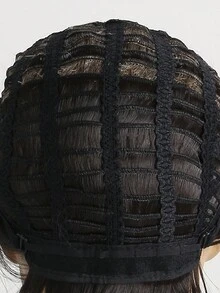 10inch Short Brown Synthetic Fiber Bob Style Wig With Side Swept Bangs For Women's Daily Use - Multicolor - View 8