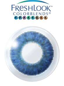 FreshLook Colorsblends Cosmetic Contact Lenses Prescription For Myopia - Blue - View 3