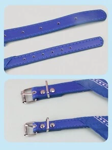 1 Miếng Da giả Chó Khăn rằn Dễ thương Có thể điều chỉnh Thú cưng Khăn quàng cổ Đối với Chó to Và Mèo , Và Gió Phong cách - Màu xanh lam - Xem 6