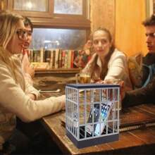 Caja De Almacenamiento Para Teléfono Móvil, Celda De Prisión, Caja De Almacenamiento Segura Para Teléfono Inteligente, Mesa Para El Hogar, Dispositivo De Oficina, Jaula De Bloqueo, Almacenamiento Para Fiestas - Gris - Ver 5