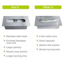 Rectangle Tabletop Bio Ethanol Fireplace Indoor Outdoor,Portable Table Top Fire Pit Fuel Bioethanol Burner Heater - Black - View 5