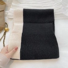 1 Miếng Của phụ nữ Ngắn Vượt qua Dệt kim Khăn quàng cổ Nối Màu sắc Mùa Đông Cái cổ Ấm áp hơn , Giữ Ấm Và Thân thiện - Nhiều màu - Xem 7