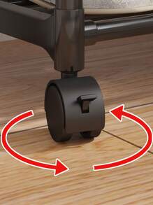 A Multifunctional Wardrobe Rack With Casters, 5-tier Storage Shelves, Shoe Rack, Closet Organizer, Made Of 15.5mm+10mm Galvanized Pipe And Pp Plastic - White - View 6