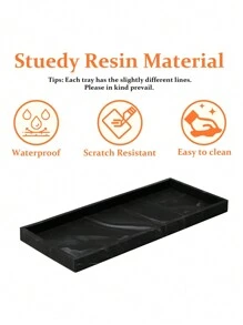 3M 1 Miếng Đen Hoa văn đá cẩm thạch Silicone Lưu trữ phòng tắm Cái mâm Đối với , Phòng vệ sinh Xe tăng Và Bản trang điểm - Nhiều màu - Xem 5