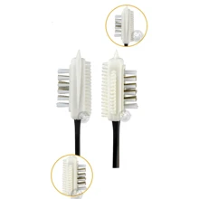 三面鞋刷,適用於絨面革、雪靴、磨砂牛皮,附帶絲刷、橡皮擦、皮革刷以及絨面刷