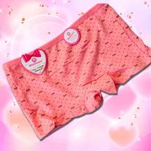 Girls' Boxers, Set Of 6 Boxer Briefs For Girls With Stripes, Bows And Solid Colors. - Multicolor - View 6