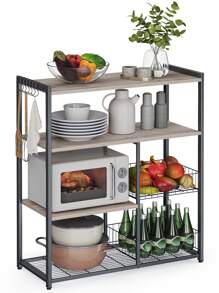 VASAGLE Baker's Racks - Gris - Voir 1