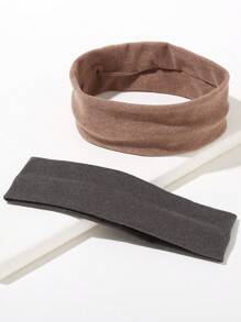 4 Piezas Venda Ancha De Color Sólido Y Sencilla Adecuada Para Deportes Casuales - Multicolor - Ver 3