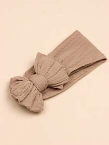 5pcs Nylon Twist Bow Baby Headband Love Valentine - Coffee Brown - View 6