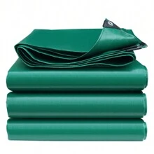 Pe綠色防水布多用途防水罩防雨、防曬、戶外活動卡車罩、遮陽罩 - 綠色 - 查看 1