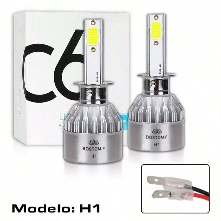 Car Bulb Small Model C6 Car Bulb H1 Series Two 12V - Silver - View 1