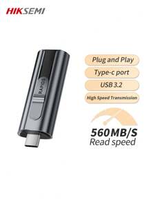 Hiksemi- 1入組512gb/1tb Usb 3.2閃存驅動器,帶有type-c雙端口,可攜式拇指驅動器,讀取速度為560mb/s,適用於pc /電腦/筆記本電腦/數據存儲