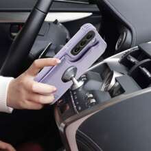 Leather Flip Case With Credit Card Holder And Rfid Phone Shell Protection, Compatible With Samsung Galaxy S22/S22 Plus/S22 Ultra/S23/S23 Plus/S23 Ultra/Galaxy A54 - Mauve Purple - View 2