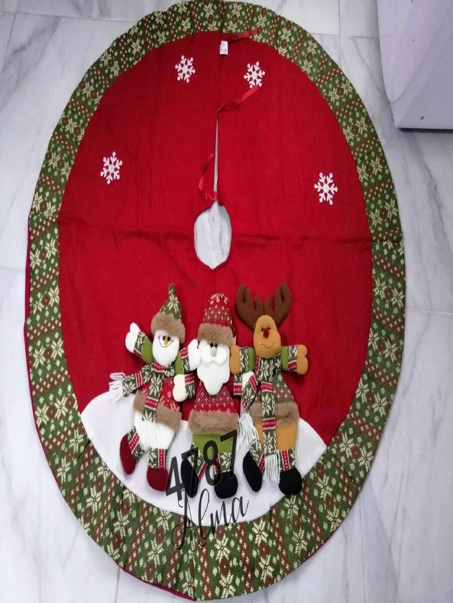 Christmas Tree Skirts - Red - View 1