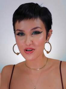 New European And American Short Haircut - Black - View 7