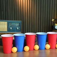 1set Game Cup Drinking Toy Prop Cup - Burnt Orange - View 5