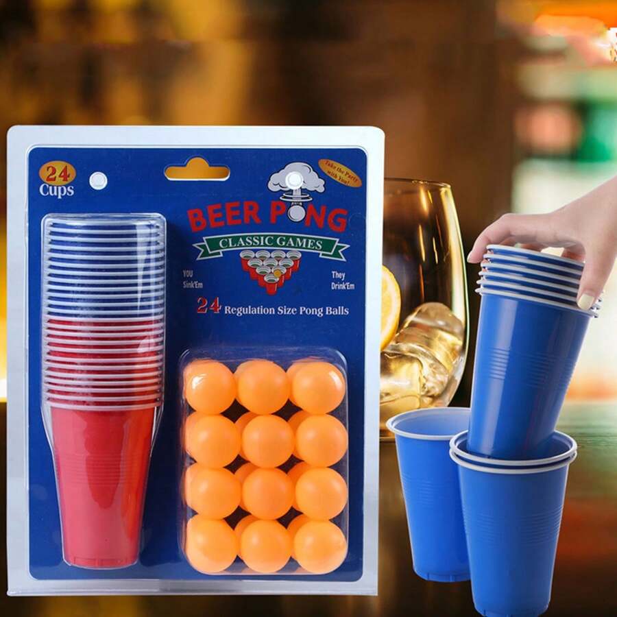 1set Game Cup Drinking Toy Prop Cup - Burnt Orange - View 1