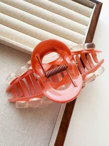 1 件女士亚克力圆球发夹，发夹适合简单的日常发型