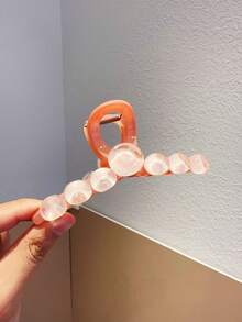 1 件女士亚克力圆球发夹，发夹适合简单的日常发型