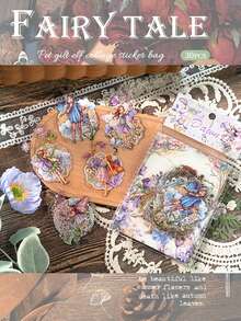 30 Piezas Conjunto De Pegatina De Series De Elfos, Pegatinas Creativas De Hot Stamping Para Mascotas De Collage - Multicolor - Ver 5