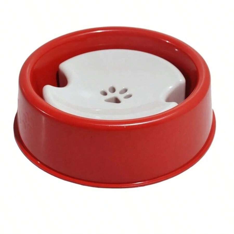 Bebedero Para Perros Y Gatos Con Pelo Largo - 800ml - (shih Tzu, Spitz, Yorkshire) - Rojo - Ver 1