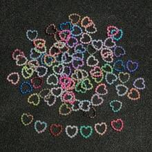 100 件/批 Y2k 3d 多形狀 Abs 人造珍珠指甲吊飾花星心形珍珠平背壓克力可愛珠子 3d 美甲吊飾適用於 Diy 美甲工藝品配件