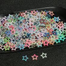 100 件/批 Y2k 3d 多形狀 Abs 人造珍珠指甲吊飾花星心形珍珠平背壓克力可愛珠子 3d 美甲吊飾適用於 Diy 美甲工藝品配件