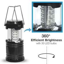 1pc 30LED Tent Lamp, Waterproof Camping Light, Power By 3*AA Battery Emergency Light Portable Lantern Working Lighting Flashlight - White Light - View 8