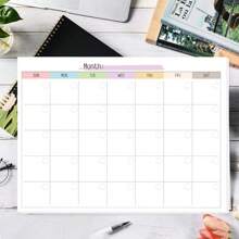 Trees Monthly Planner Desk Pad Undated Planner Calendar And Planner For Organizing And Scheduling Tasks, Productivity Tracker, Goals, Notes And To-Do Lists - White - View 3