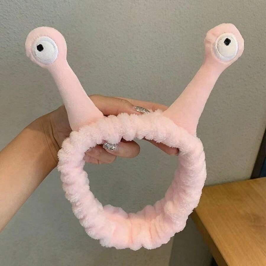 1 Miếng Của phụ nữ Hoạt hình Ốc sên Sừng Hình dạng Dễ thương & Vui Dây buộc tóc Cho rửa mặt Hoặc Tóc - Hồng - Xem 1