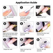 RARJSM Rubber Base Gel for Nails Nude Pink Natural Sheer Jelly Color Extend Rubber Base Coat Gel Nail Polish Builder Gel in a Bottle 15ml Soak Off Curing Requires Salon Home DIY Use French Manicure - 淺粉紅色 - 查看 8