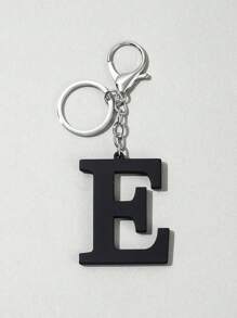 1pc Fashion Exaggerated English Letter Acrylic Unisex Keychain, Couples Accessory, Holiday Backpack For School Halloween Accessories Teachers Day Christmas Gift Ideas Bag Accessories Lanyards With Id Holder Car Accessories Bag Charms - Silver - View 3