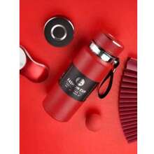 1 Piece Insulated Stainless Steel  Bottle With Letter Print For Kitchen - Black - View 4