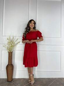 Women Dresses - Đỏ - Xem 5