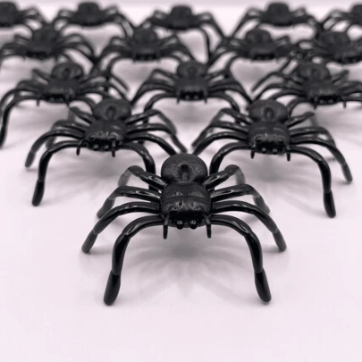 Kit 50 Mini Aranha De Plastico Brinquedo Hallowen Dia Das Bruxas Lembrancinha Dia Das Crianças Natal