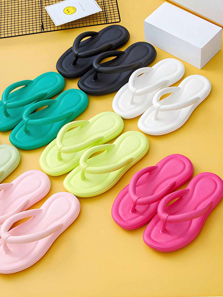 Eva Sandals, Sponch Design With Toe Separator, Non-Slip And Comfortable. - Pink - View 1