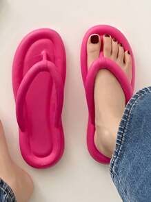 Eva Sandals, Sponch Design With Toe Separator, Non-Slip And Comfortable. - Pink - View 3