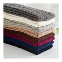 Women Over Knee Socks Fashion Female Sexy Stockings Warm Long Boot Knit Thigh-High Gray Khaki Blue Black - Khaki - View 9