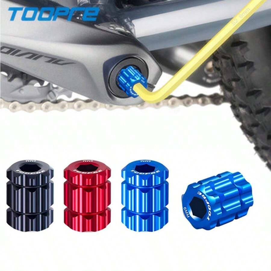 3 色自行車曲柄安裝工具梅花曲柄蓋拆卸扳手適用於禧瑪諾空心自行車曲柄拆卸工具 - 彩色 - 查看 1