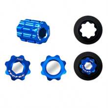 3 色自行車曲柄安裝工具梅花曲柄蓋拆卸扳手適用於禧瑪諾空心自行車曲柄拆卸工具 - 彩色 - 查看 3