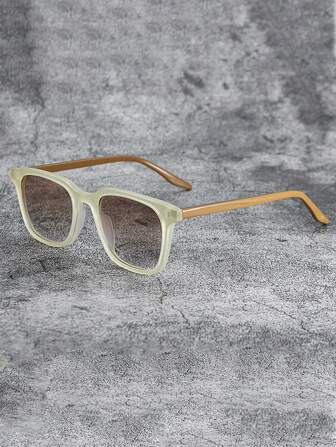 New Men Retro Square Frame Fashion Glasses Classic Brand Square Retro Polarized Fashion Glasses Men's Driving Glasses Beach Accessories Glasses Shades Looks Street Style And Suit For Sweater Jacket Sweatshirt Hoodie Leather Pants And Cargo Pants For Summer Beach Vacation,Outdoor,Travel