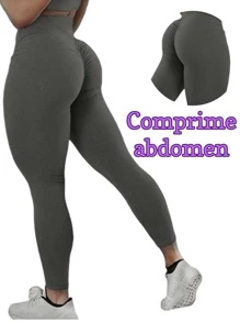 Colombian Sports PUSH UP Leggings - Dark Grey - View 1