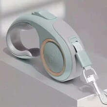 1 Pieza Correa Retráctil Adecuada Para Perros Cuando Salen - Celeste - Ver 1