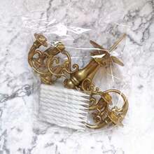 1pc Antique Bronze Cake Decorative Ornament For Retro Style Cake Stand Or Romantic Table Decoration With Candle Holder - bronze - View 4