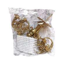 1pc Antique Bronze Cake Decorative Ornament For Retro Style Cake Stand Or Romantic Table Decoration With Candle Holder - bronze - View 5