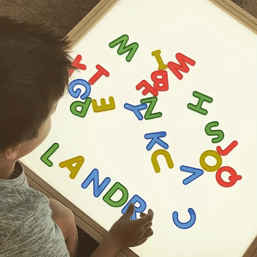 Jeu Montessori Table De Sable Avec Cartes Flash Alphabet | Apprentissage Orthographe Français | 36 Cartes Mots | Pour Enfants 3 à 5 Ans | Kit Éducatif Réutilisable