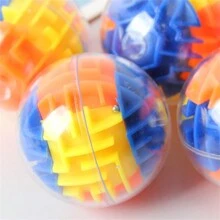 1個隨機選擇的正方體、球體、透明邊的3d迷宮,滾球體,益智玩具,減壓玩具,緩解焦慮的玩具 - 彩色 - 查看 8