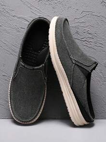 Zapatos De Hombre De Gran Tamaño Tipo Mule - Gris Oscuro - Ver 7