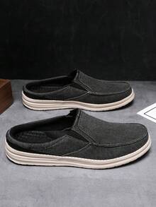 Zapatos De Hombre De Gran Tamaño Tipo Mule - Gris Oscuro - Ver 9